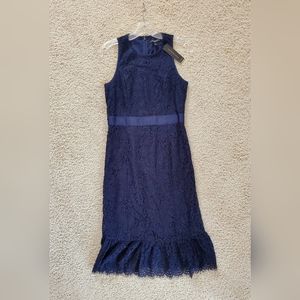 NWT, Banana Republic Midnight Blue, Fully Lined Dress Size 2